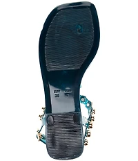 Jeffrey Campbell Plated Flat Stud Thong Sandals