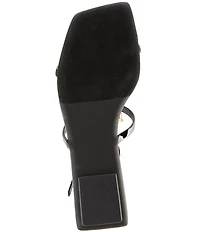 Jeffrey Campbell Reptilian Patent Gold T-Strap Sandals