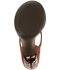 Jeffrey Campbell Rhian Suede Thong High Heel Sandals