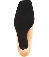 Jeffrey Campbell Sound Leather Square Patent Cap Toe Pumps