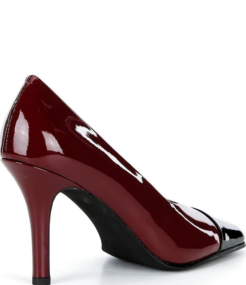 Jeffrey Campbell Sound Patent Leather Square Cap Toe Pumps