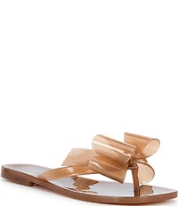 Jeffrey Campbell Sugary Jelly Bow Thong Sandals