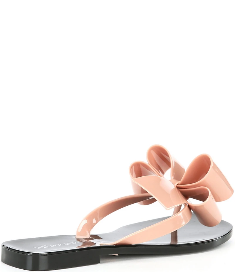 Jeffrey Campbell Sugary Jelly Bow Thong Sandals