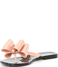 Jeffrey Campbell Sugary Jelly Bow Thong Sandals