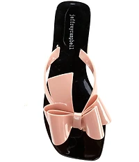 Jeffrey Campbell Sugary Jelly Bow Thong Sandals