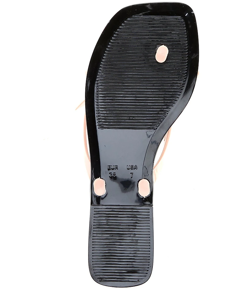 Jeffrey Campbell Sugary Jelly Bow Thong Sandals