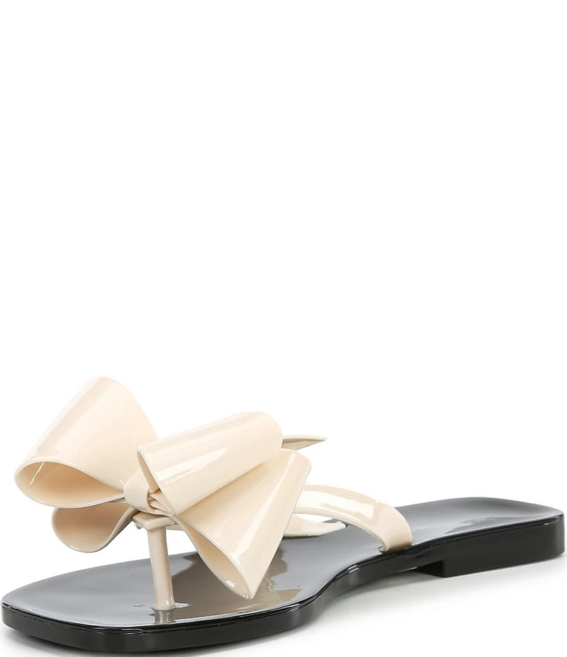 Jeffrey Campbell Sugary Jelly Bow Thong Sandals