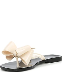 Jeffrey Campbell Sugary Jelly Bow Thong Sandals
