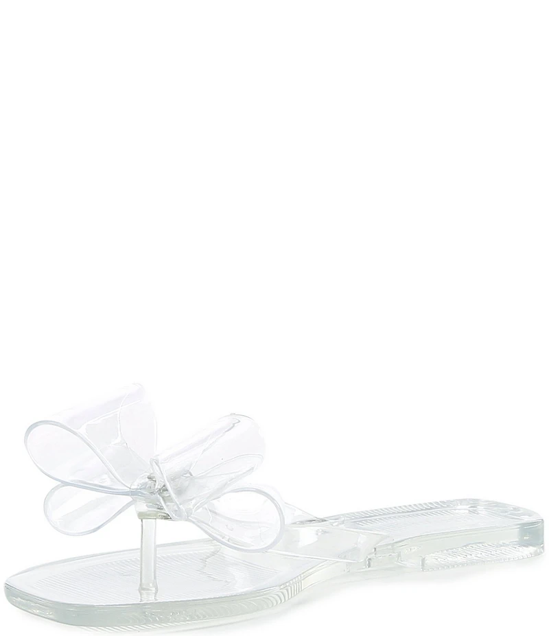 Jeffrey Campbell Sugary Jelly Bow Thong Sandals