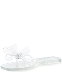 Jeffrey Campbell Sugary Jelly Bow Thong Sandals