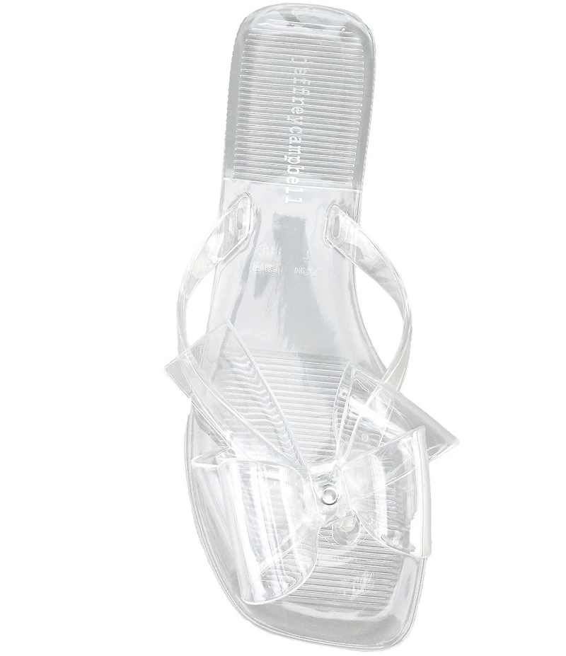 Jeffrey Campbell Sugary Jelly Bow Thong Sandals