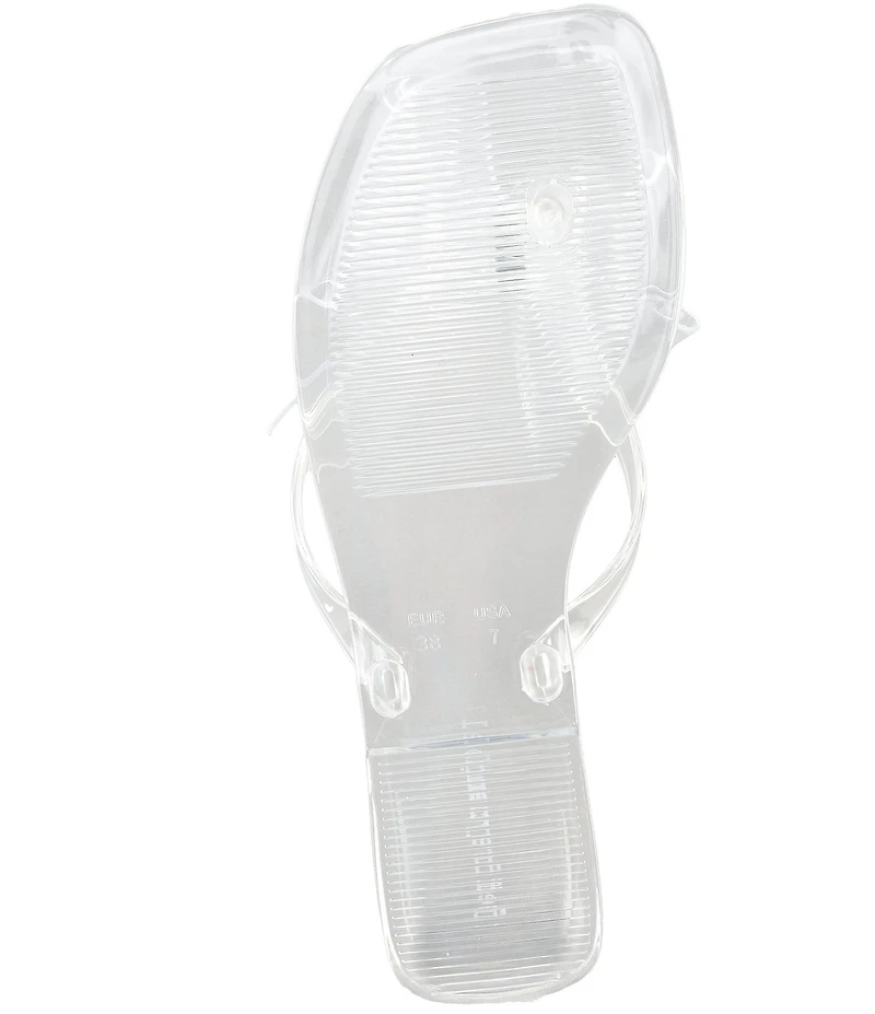 Jeffrey Campbell Sugary Jelly Bow Thong Sandals