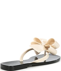 Jeffrey Campbell Sugary Jelly Bow Thong Sandals