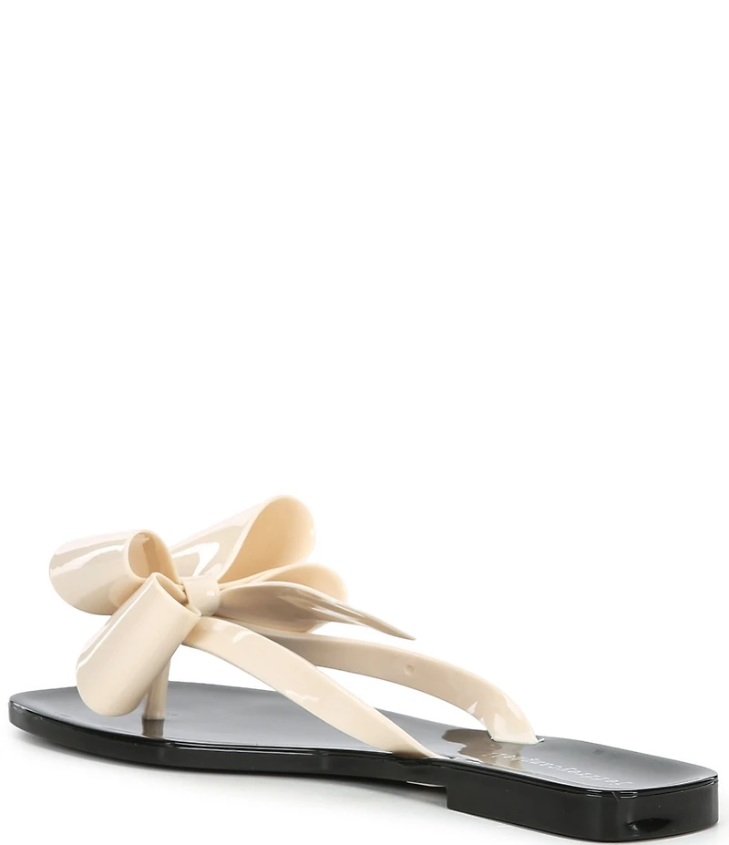 Jeffrey Campbell Sugary Jelly Bow Thong Sandals