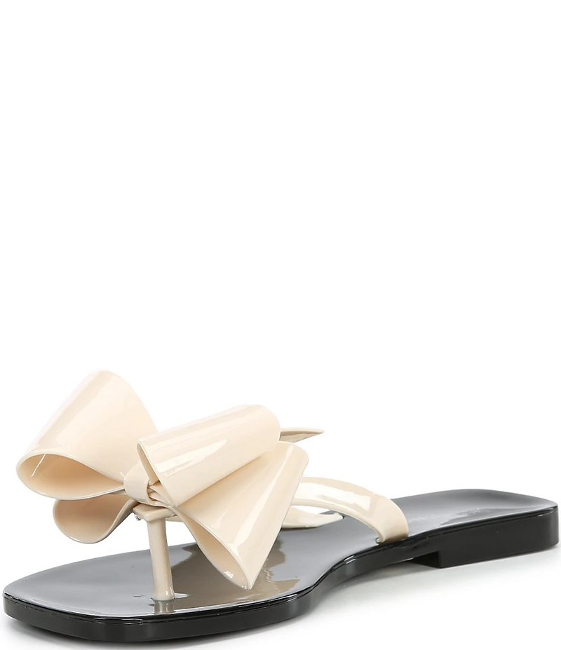 Jeffrey Campbell Sugary Jelly Bow Thong Sandals