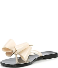 Jeffrey Campbell Sugary Jelly Bow Thong Sandals