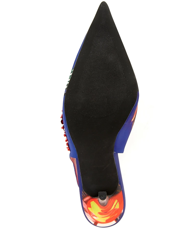 Jeffrey Campbell Surpass Bad Girl Print Slingback Pumps
