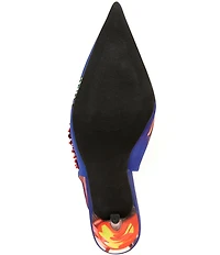 Jeffrey Campbell Surpass Bad Girl Print Slingback Pumps