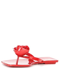 Jeffrey Campbell Sweeten Rose Ornament Jelly Thong Sandals