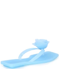 Jeffrey Campbell Sweeten Rose Ornament Matte Jelly Thong Sandals