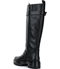 Jeffrey Campbell Sybill Leather Moto Tall Boots