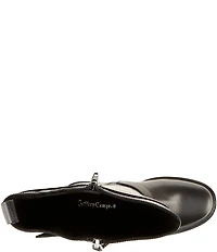 Jeffrey Campbell Sybill Leather Moto Tall Boots