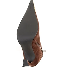 Jeffrey Campbell The Stone Jewel Ornamented Cap Toe Mid Calf Boots