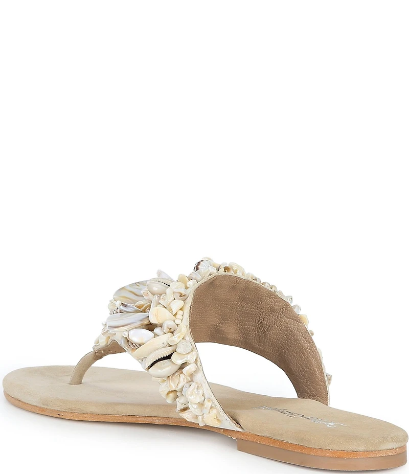 Jeffrey Campbell Tidal Wave Shell Thong Sandals
