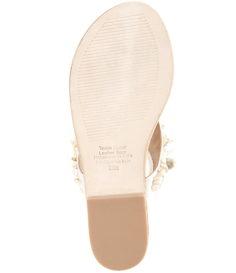 Jeffrey Campbell Tidal Wave Shell Thong Sandals