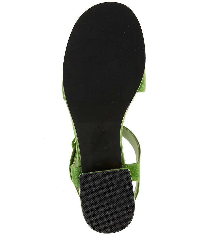 Jeffrey Campbell Timeless Suede Block Heel Platform Bit Buckle Sandals