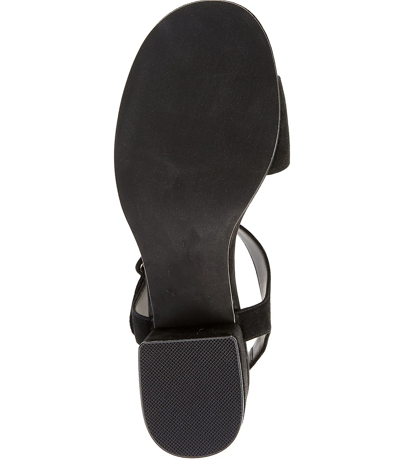Jeffrey Campbell Timeless Suede Block Heel Platform Bit Buckle Sandals