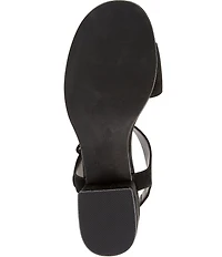 Jeffrey Campbell Timeless Suede Block Heel Platform Bit Buckle Sandals