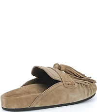 Jeffrey Campbell Toggle Suede Fringe Tassel Mules