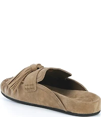 Jeffrey Campbell Toggle Suede Fringe Tassel Mules