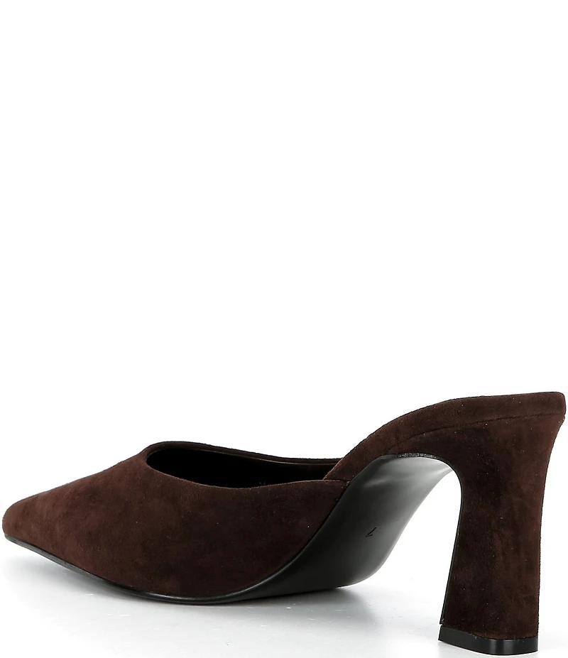Jeffrey Campbell Unamused Suede Block Heel Mules