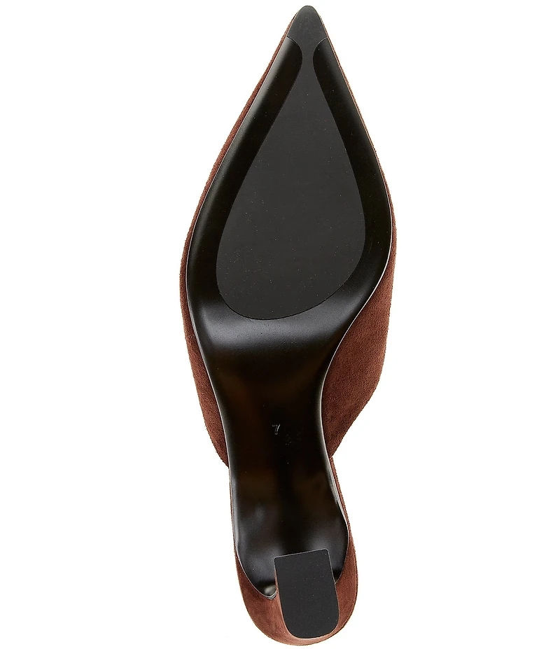 Jeffrey Campbell Unamused Suede Block Heel Mules