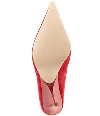 Jeffrey Campbell Vader Suede Sculpted Heel Dress Mules