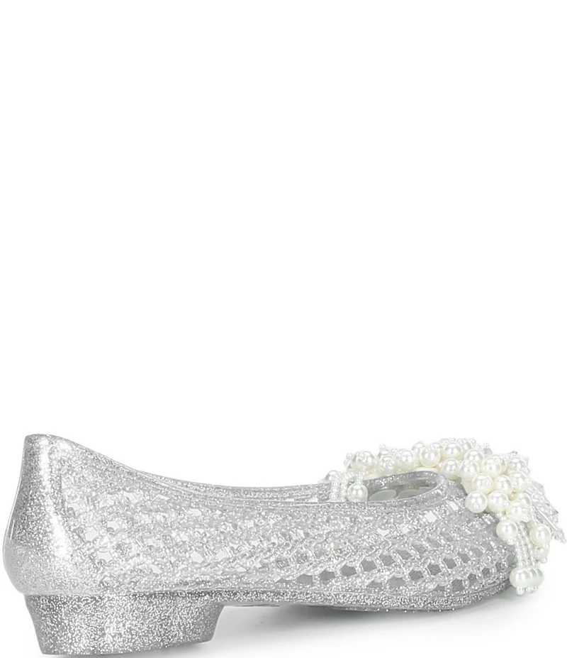 Jeffrey Campbell Whimzy Glitter Pearl Jelly Flats