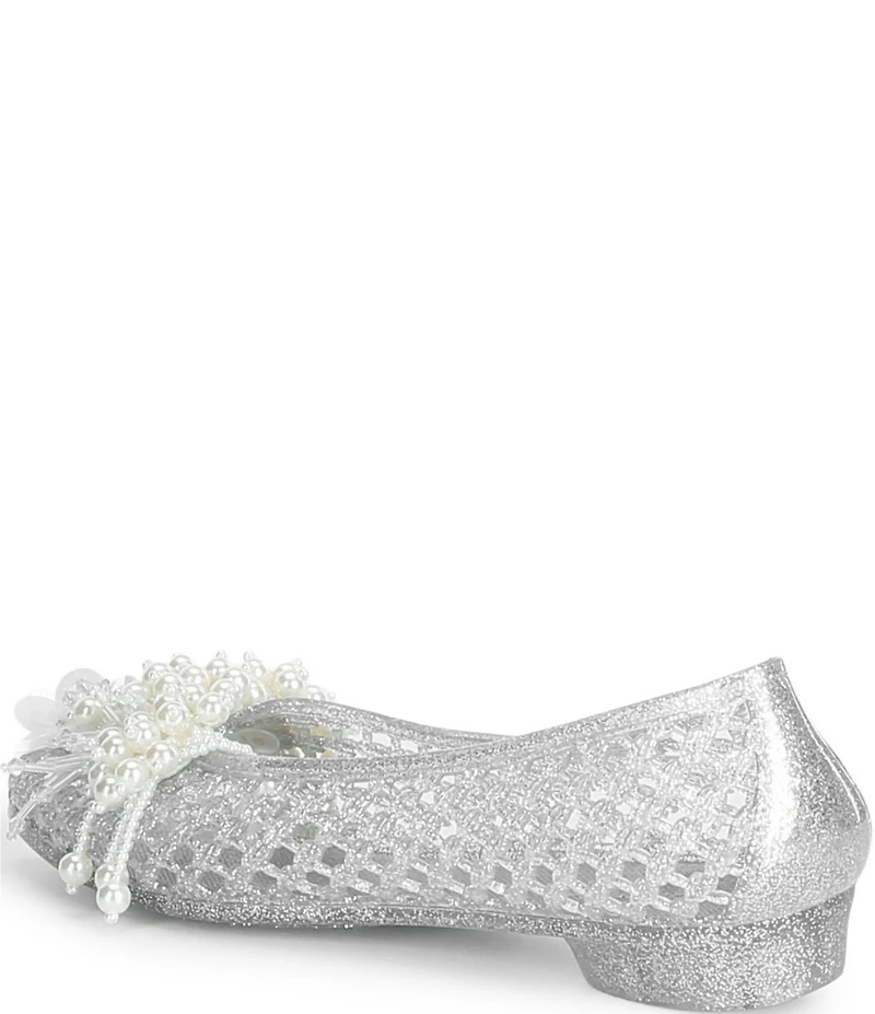 Jeffrey Campbell Whimzy Glitter Pearl Jelly Flats