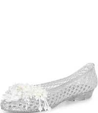 Jeffrey Campbell Whimzy Glitter Pearl Jelly Flats