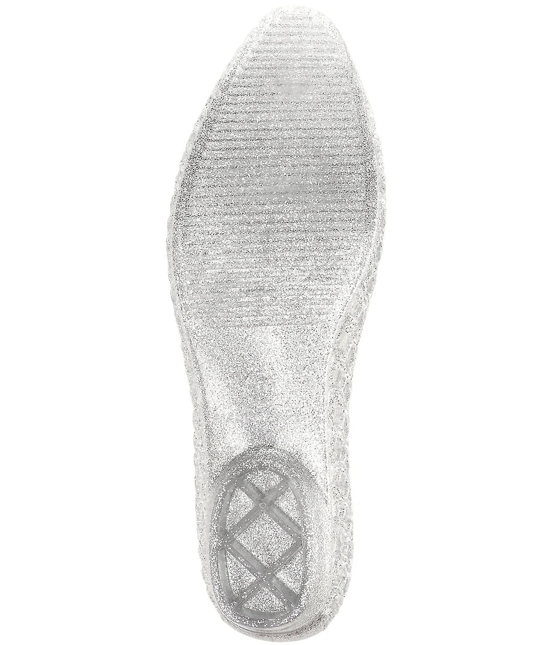 Jeffrey Campbell Whimzy Glitter Pearl Jelly Flats