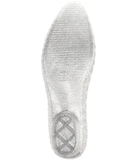 Jeffrey Campbell Whimzy Glitter Pearl Jelly Flats