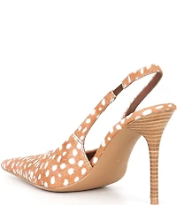 Jeffrey Campbell Youwish-F Spotted Calf Hair Slingback Pumps
