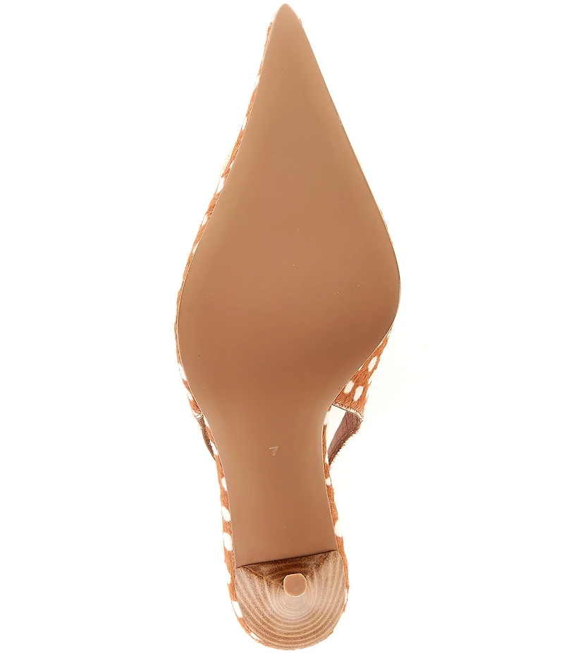 Jeffrey Campbell Youwish-F Spotted Calf Hair Slingback Pumps