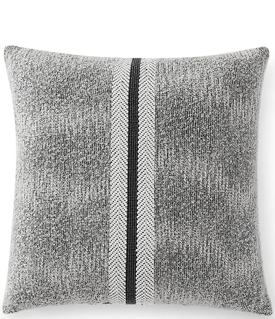 Jennifer Adams Strata Woven Bold Textured Stripe Decorative Square Pillow