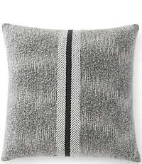 Jennifer Adams Strata Woven Bold Textured Stripe Decorative Square Pillow
