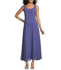 Jessica Howard 3/4 Sleeve Scoop Neck Soutache Mesh 2-Piece Jacket Dress