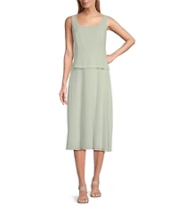 Jessica Howard Floral Print Chiffon Jacket Midi Dress