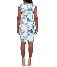 Jessica Howard Floral Print Sheath Dress