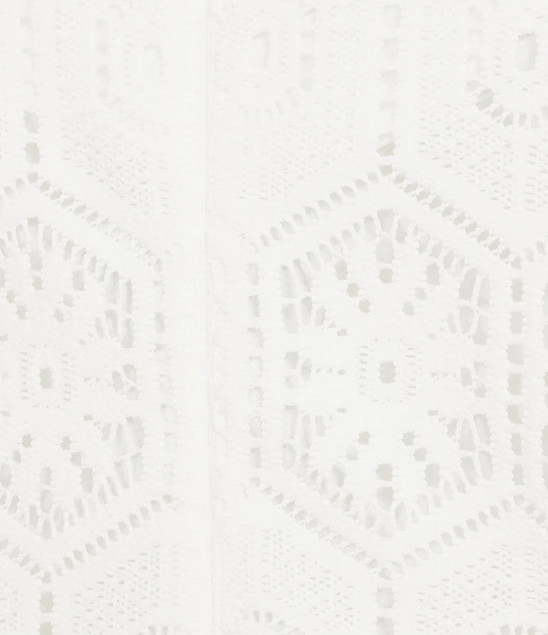 Jessica Howard Plus Size V-Neck Crochet Lace Bell Sleeve Shift Dress